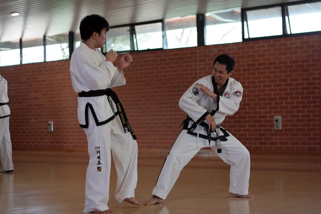 Master Colin Wee mixing it up at Kidokwan Perth, 2014.
