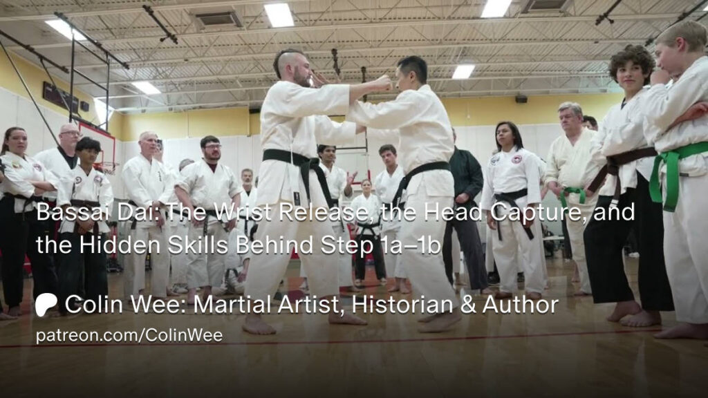 Bassai Dai Application One Hidden Skills shared in Seminar Video through Patreon https://www.patreon.com/ColinWee/posts/bassai-dai-wrist-165716897