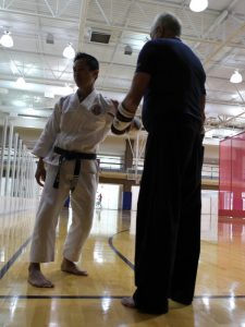 Master Colin Wee with his teacher Shodai Bryan Robbins, Dallas, TX, 2006.